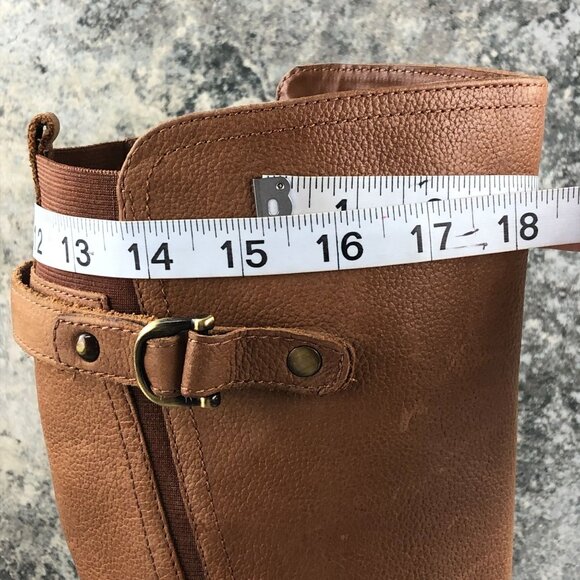 Naturalizer Women's Size 9M Jillian Brown Leather Knee High Tall Riding Boots - Picture 13 of 16